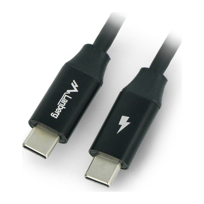 LANBERG USB-C M/M USB2 Kabel 1,0m QUICK CHARGE 4.0 schwarz