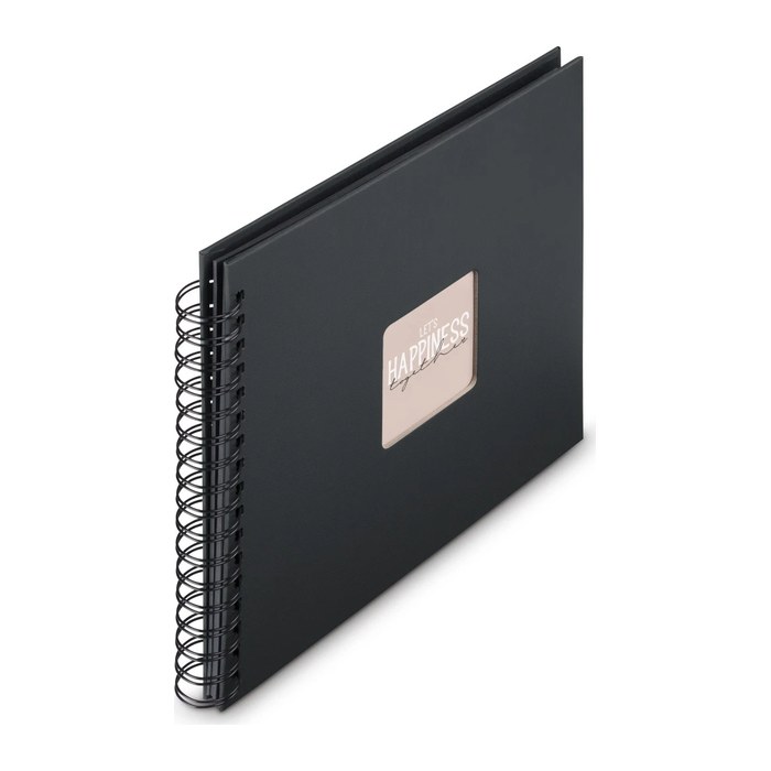 hama Fotoalbum Fine Art neutral 28,0 x 24,0 cm, 50 schwarze Seiten
