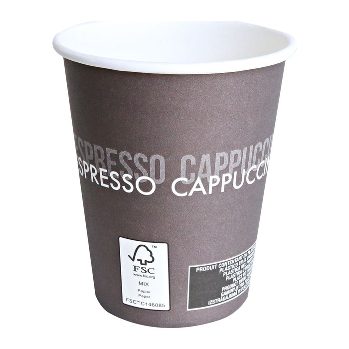 HYGOSTAR Einweg-Kaffeebecher braun 0,3 l, 50 St.