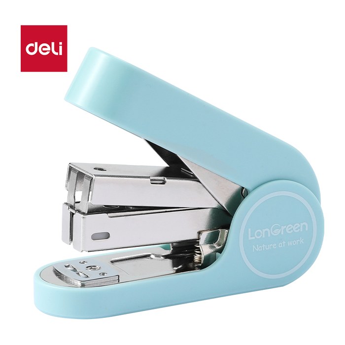 DELI Heftgerät LonGreen EASY 25 Blatt hellblau