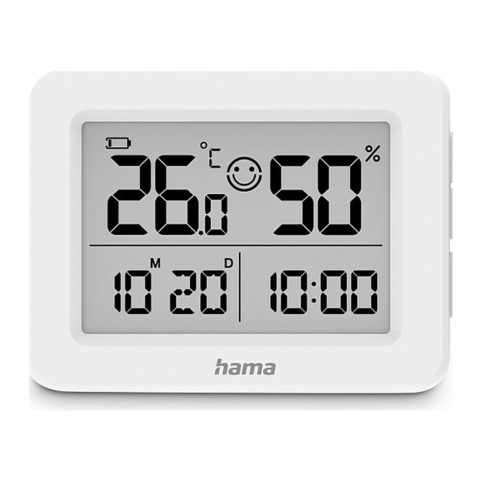 hama Lefkada Thermo-Hygrometer weiß, 1 St.