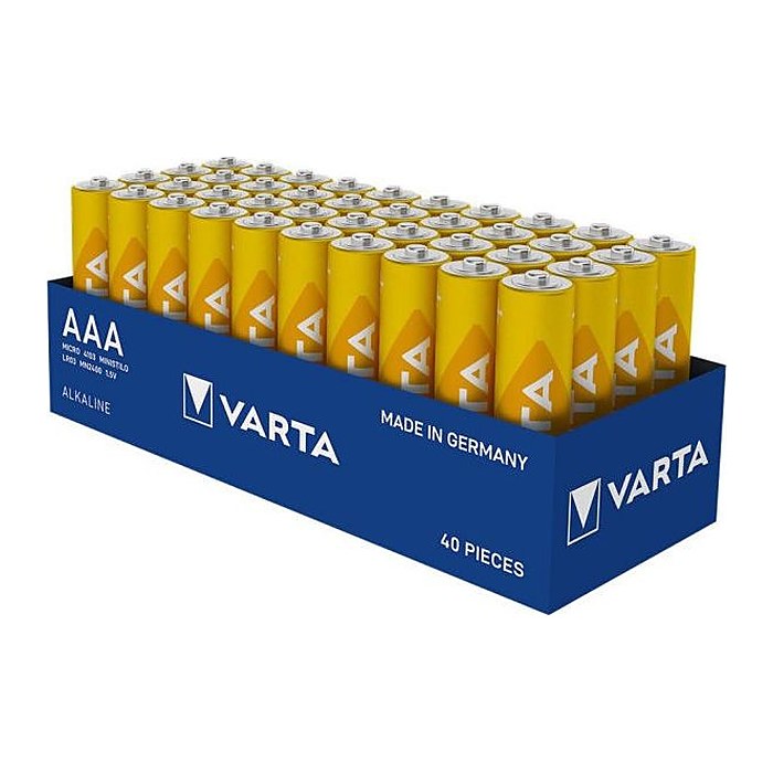 VARTA Batterien LONGLIFE Alkali-Mangan Micro AAA 1,5 V, 40 St.