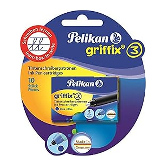 Pelikan griffix®3 Tintenrollerminen königsblau 10 St.