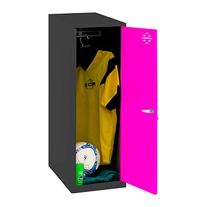 Simonrack Spind SIMONLOCKER DISM SINGLE anthrazit, pink 8425437118944, 1 Schließfach 40,0 x 50,0 x 91,5 cm