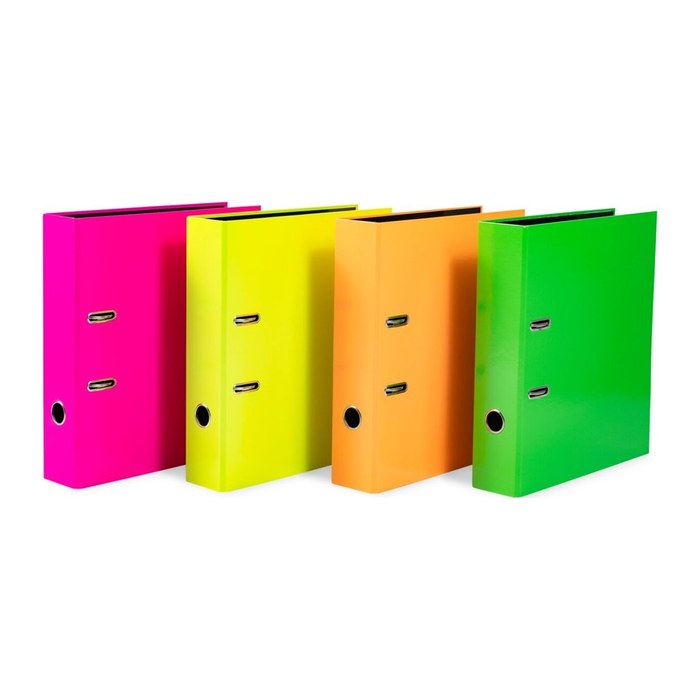 HERMA Ordner sortiert A4 Karton Neon 10Stk