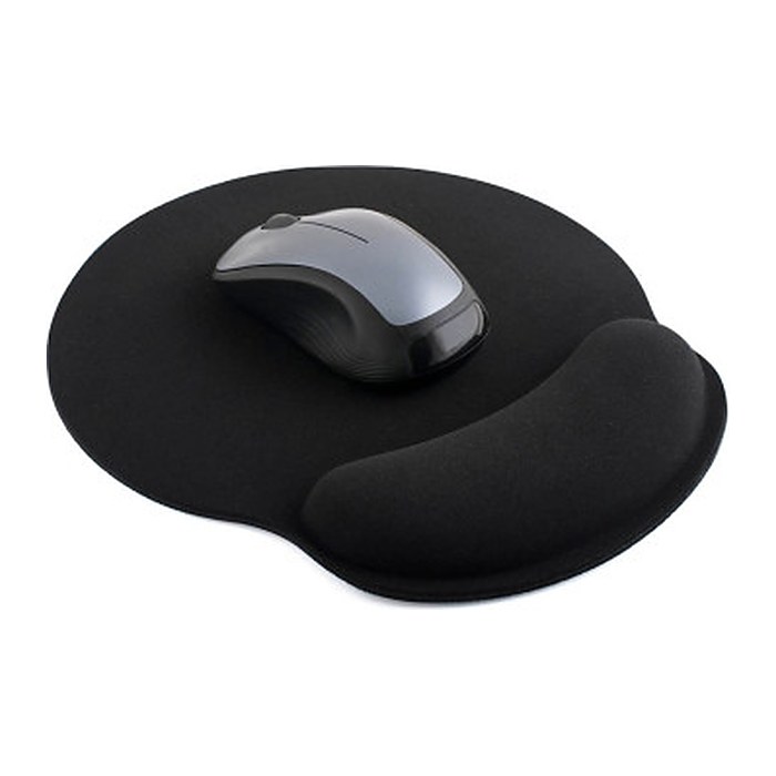 pavo Mousepad mit Handgelenkauflage schwarz