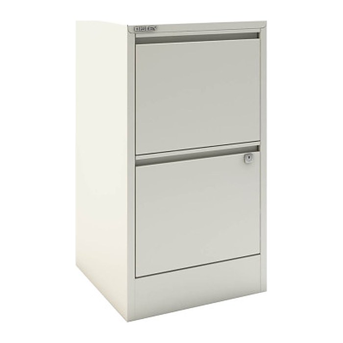 BISLEY Home Hängeregistraturschrank verkehrsweiß 2 Schubladen 41,3 x 40,0 x 67,2 cm, 1 St.