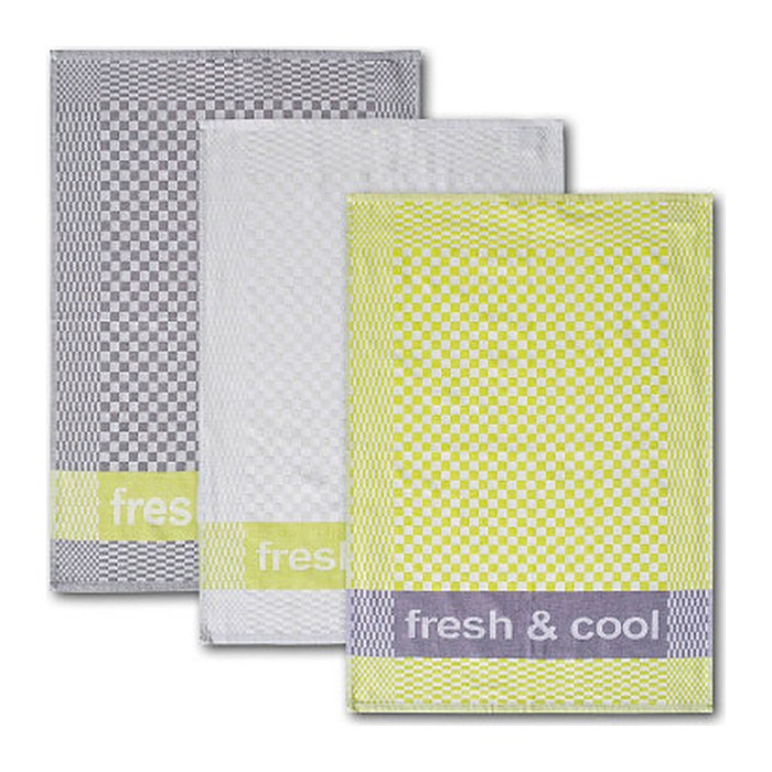 Dyckhoff Geschirrtücher fresh & cool grün 50 x 70 cm, 3 St.