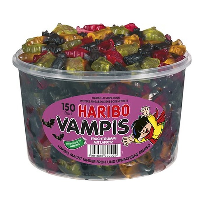HARIBO Vampire Fruchtgummi 150 St./1,2 kg, 150 St.