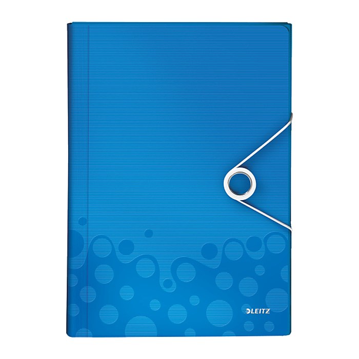 LEITZ Fächermappe WOW 4589 6 Fächer blau, 1 St.