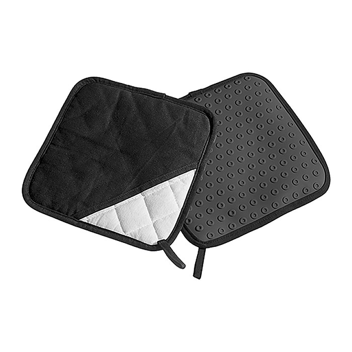 LURCH Topflappen schwarz, 2 St.