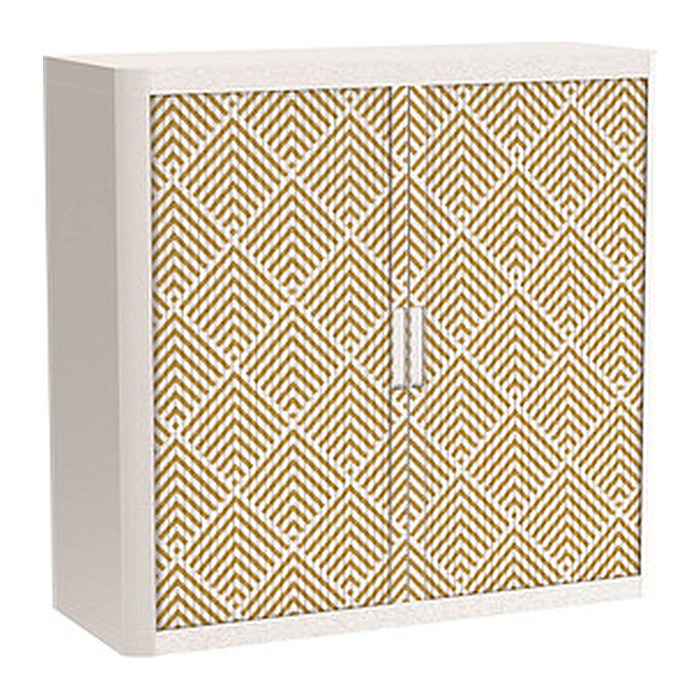 PAPERFLOW easyOffice Classic Chic Rollladenschrank 60100 2 Fachböden 110,0 x 41,5 x 104,0 cm