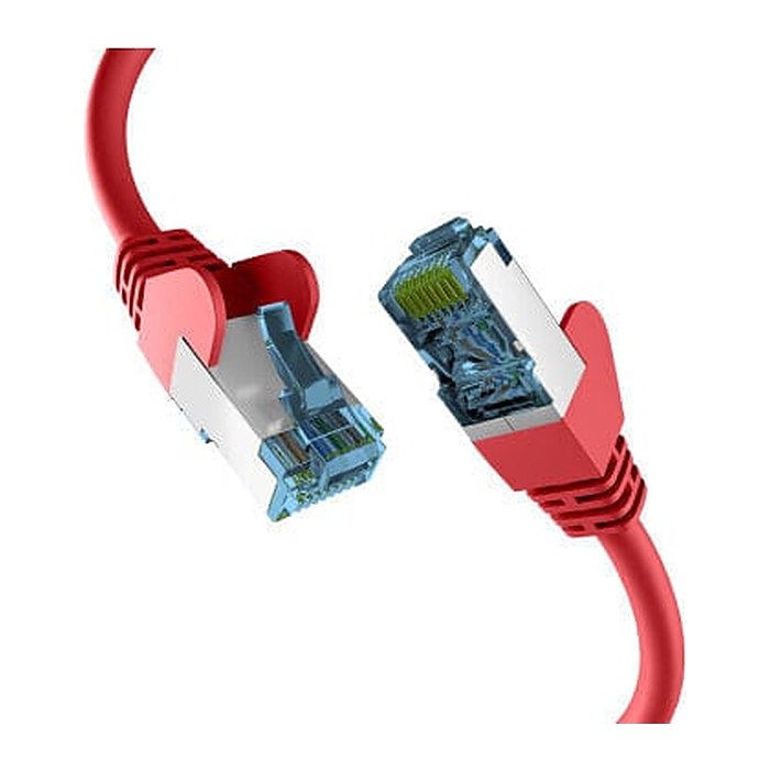 EFB RJ45 Patchkabel mit Cat7 Rohkabel 3.00m rot
