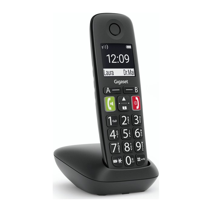 Gigaset E290 Schnurloses Telefon schwarz
