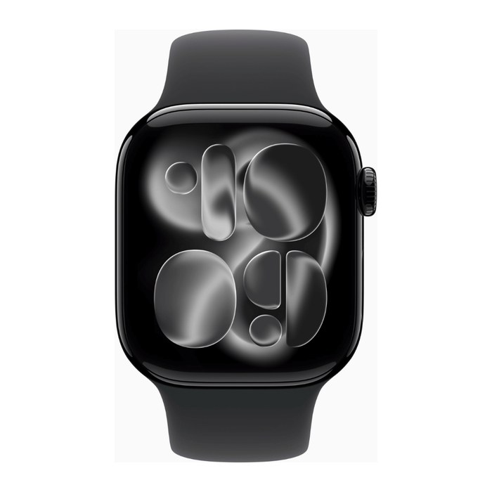 Apple Watch Series 11 42 mm Aluminium (GPS+Cellular) Sportarmband S/M schwarz, diamantschwarz