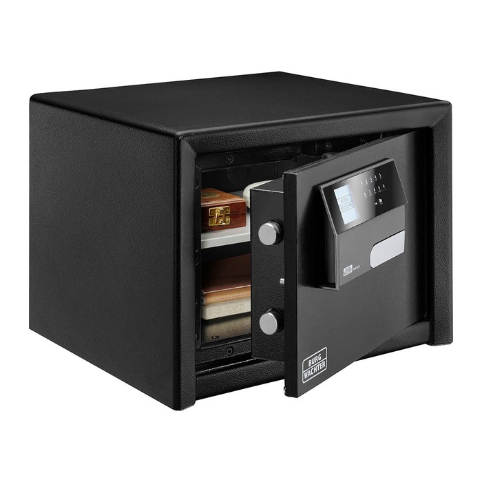 BURG WÄCHTER Möbeltresor PRS 510 E Sicherheitsstufe S2 nach EN14450 mit Feuerschutz schwarz 43,5 x 38,0 x 32,0 cm