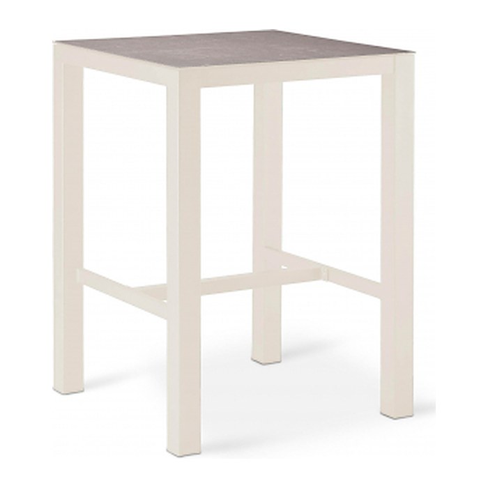 barths Gartentisch Paros grau, sand quadratisch 80,0 x 80,0 x 109,5 cm