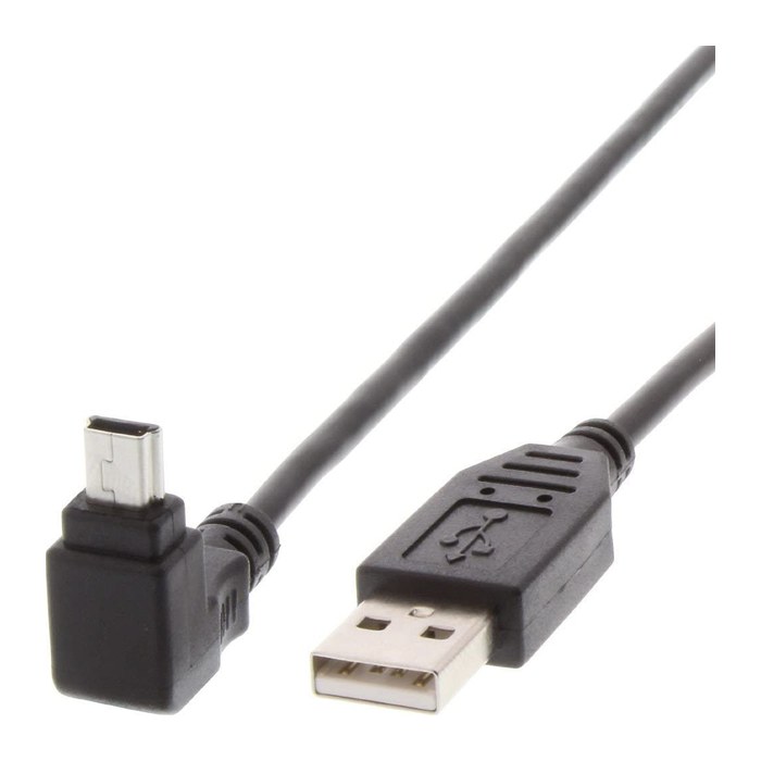 Techly USB 2.0 Kabel, A-Stecker auf Mini-B-Stecker, 1.8m, sw