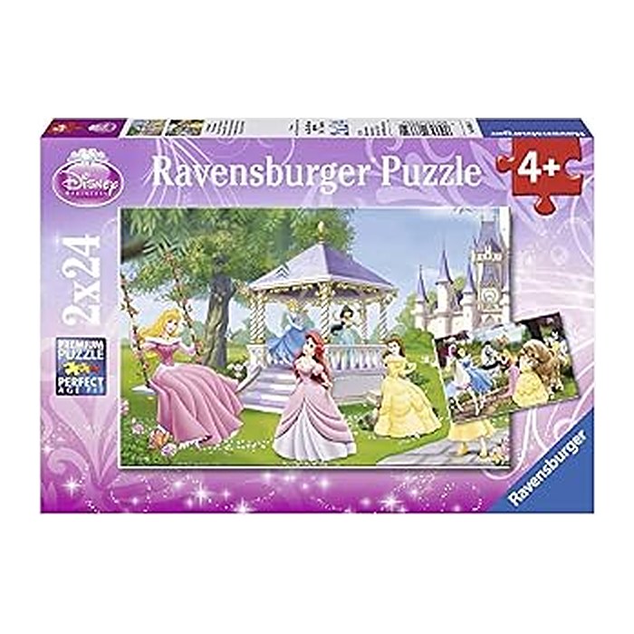 Ravensburger Disney Princess Zauberhafte Prinzessinnen Puzzle, 2 x 24 Teile