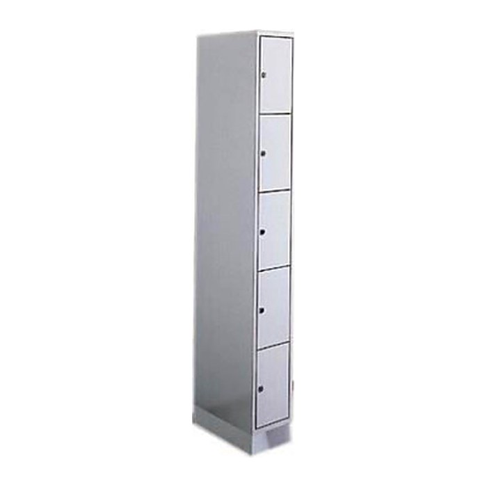 CP Schließfachschrank S 2000 Classic lichtgrau 80700-10 S10000, 5 Schließfächer 24,0 x 48,0 x 195,0 cm