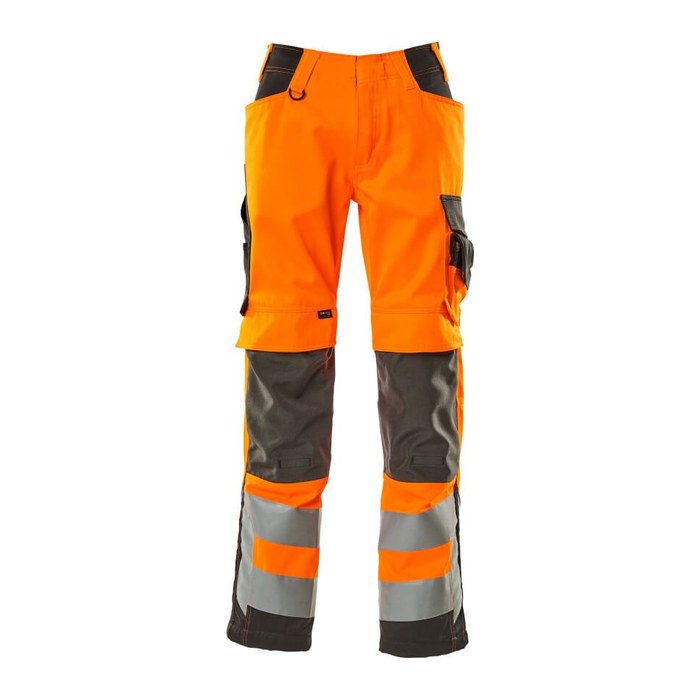 MASCOT® unisex Warnschutzhose Kendal orange, dunkelanthrazit Größe 26