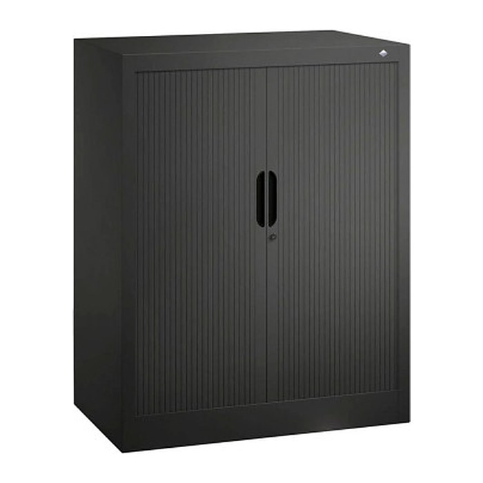 CP Omnispace Rollladenschrank schwarzgrau 2 Fachböden 80,0 x 42,0 x 103,0 cm