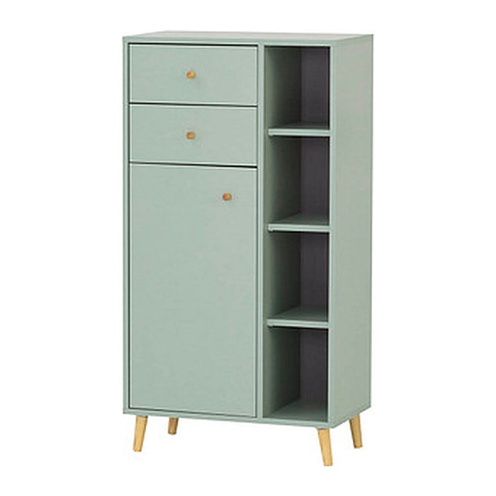 MÖBELPARTNER Badschrank Bjarne 153172 pastellgrün 60,2 x 33,1 x 113,4 cm
