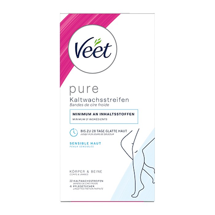 Veet pure Kaltwachsstreifen 22 Streifen