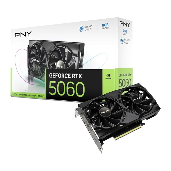 PNY RTX5060 Dual Fan 8GB GDDR7 3xDP,1xHDMI