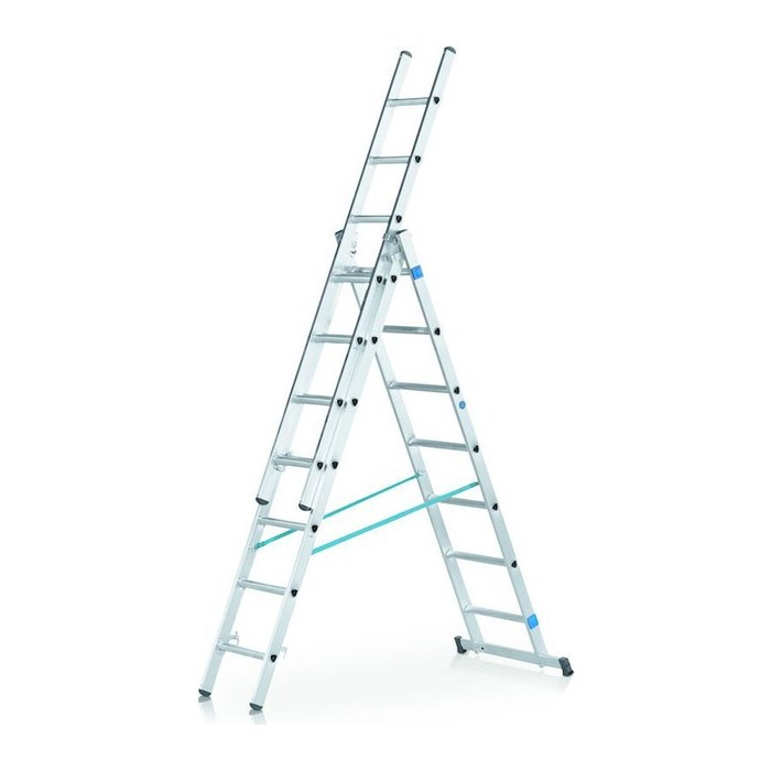ZARGES Vielzweckleiter Skymaster DX silber 3x 9 Sprossen, H: 610,0 cm