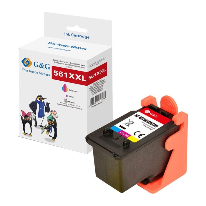 G&G XXL-Druckrpatrone kompatibel mit Canon CL-561XL