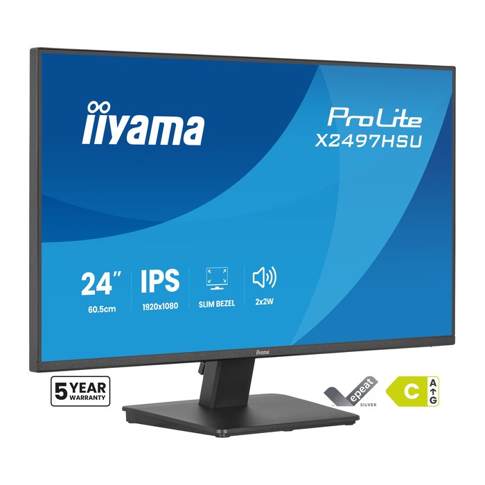 IIYAMA 60.5cm (23,8") X2497HSU-B1 16:09 HDMI+DP+2xUSB-C