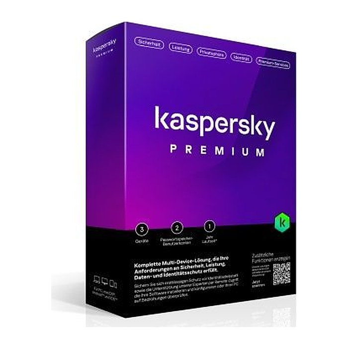 Kaspersky Premium 3 Geräte Envelppe Box ohne Medien (ML)
