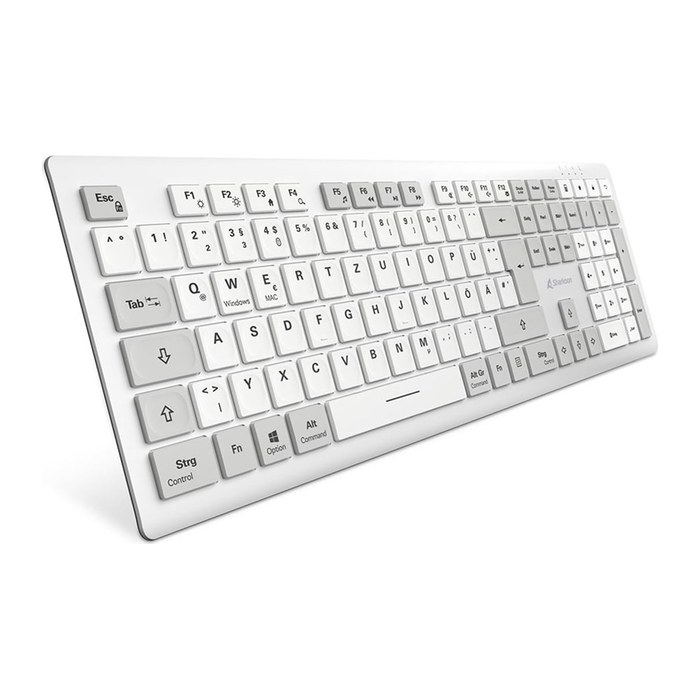 Sharkoon Bürotastatur OfficePal K30W kabellos weiß
