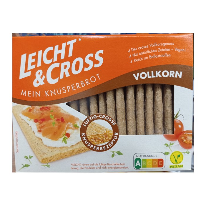 Leicht&Cross VOLLKORN Knäckebrot 125,0 g, 1 Pack