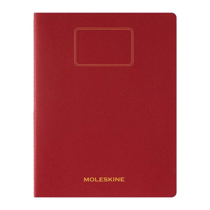 MOLESKINE Notizbuch Student Cahier XXL ca. DIN A4 quer liniert, rot Hardcover 120 Seiten, 1 St.