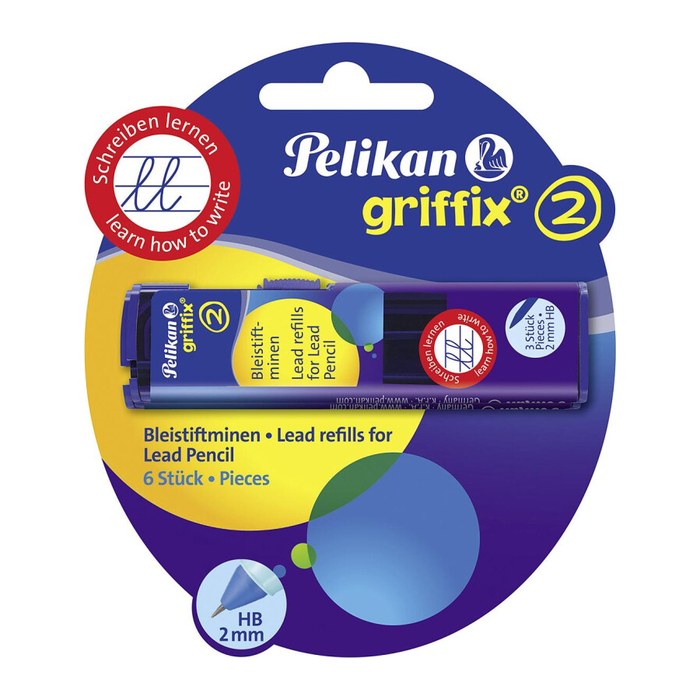 Pelikan griffix Feinminen-Bleistiftminen schwarz HB 2,0 mm, 6 St.