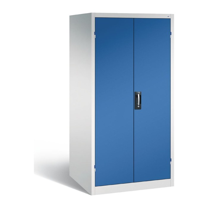 CP Stahlschrank 8924-052 S10086 lichtgrau, enzianblau 4 Fachböden 93,0 x 80,0 x 195,0 cm, aufgebaut, 1 St.