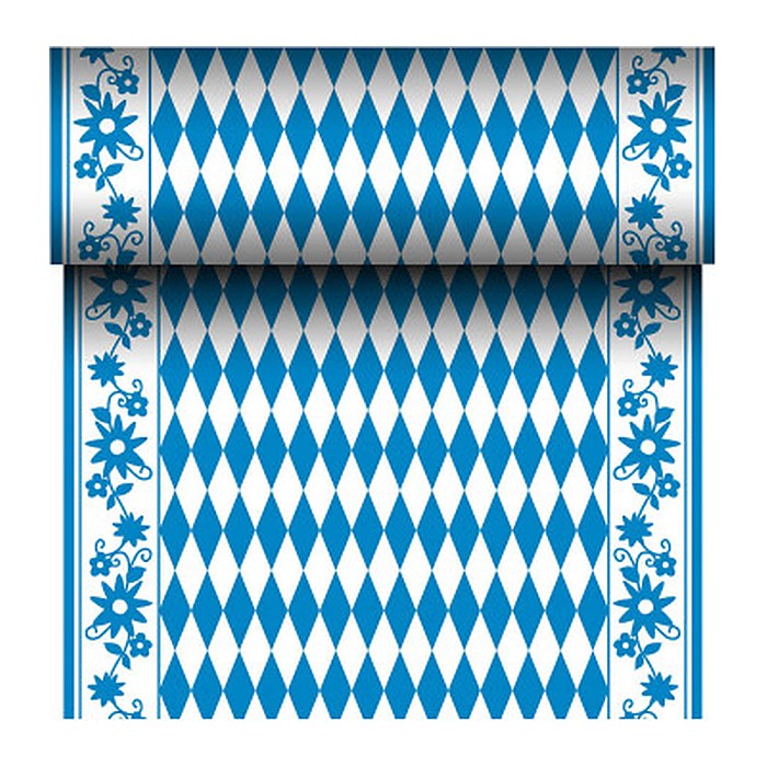 PAPSTAR Tischläufer ROYAL Collection 88159 blau, weiß 40,0 cm x 24,0 m, 1 Rolle