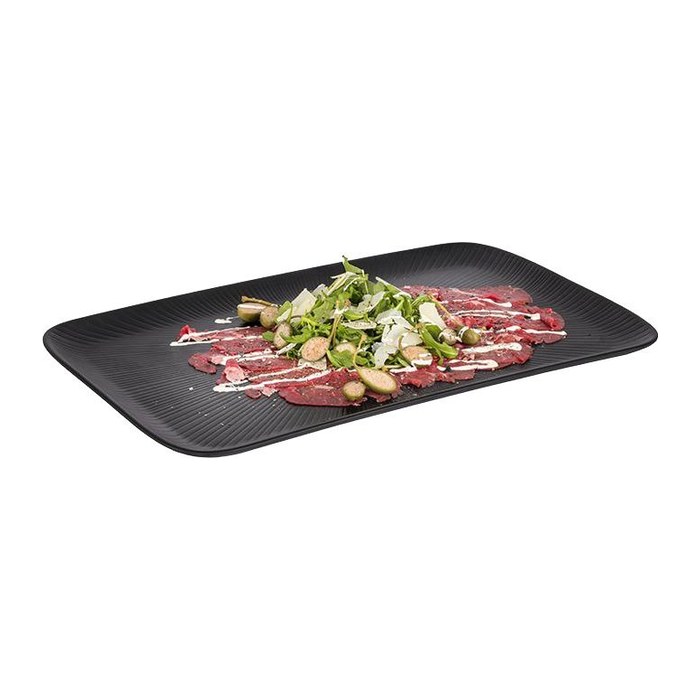 APS Tablett Nero GN 1/4 schwarz länglich 26,5 cm, 1 St.