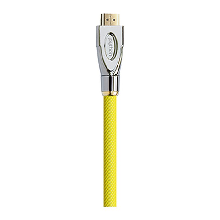 Python HDMI« 2.0 Kabel AKTIV 4K2K Nylongeflecht gelb 30m