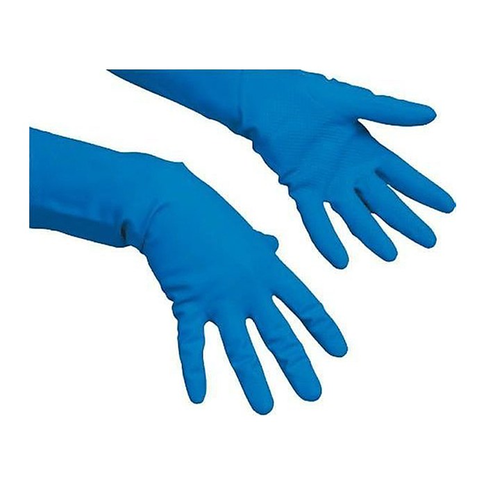 vileda® PROFESSIONAL unisex Chemikalienschutzhandschuh Multipurpose - Der Feine blau Größe S, 1 Paar