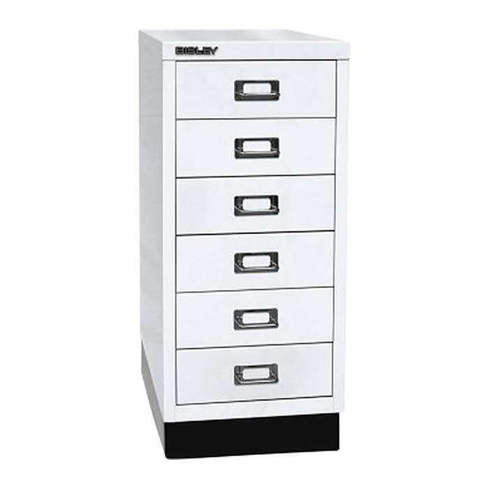 BISLEY MultiDrawer™ L296S Schubladenschrank verkehrsweiß 6 Schubladen 27,8 x 38,0 x 67,0 cm, 1 St.