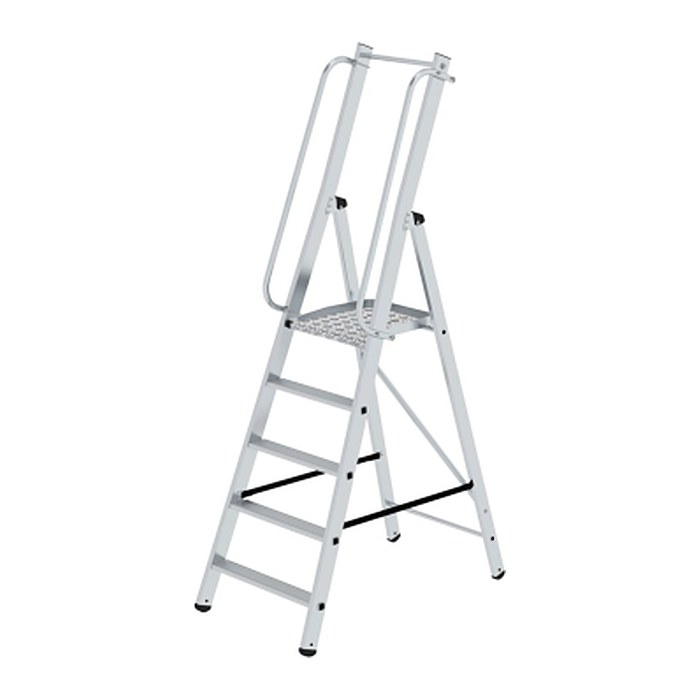 MUNK Podestleiter 51095 silber 5 Stufen, H: 217,0 cm
