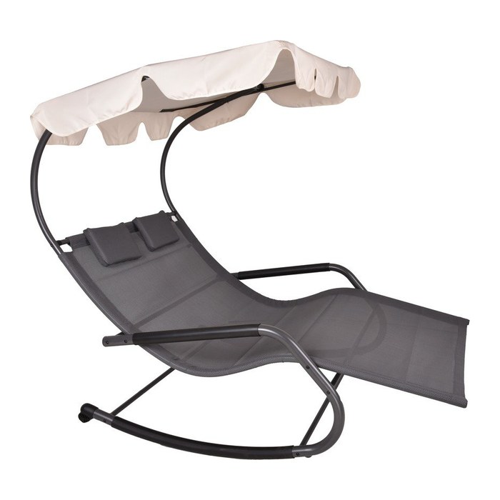 Garden Pleasure Sonnenliege SERFIOS anthrazit Stahl
