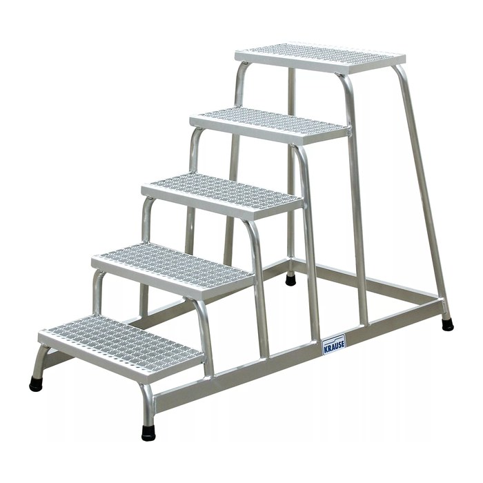 KRAUSE Montagetritt STABILO silber 5 Stufen, H: 140,0 cm
