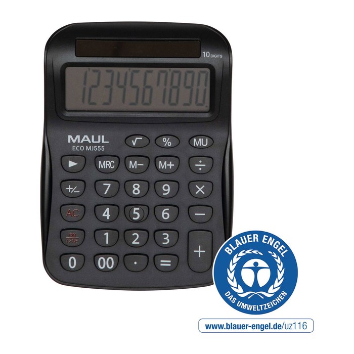 MAUL ECO MJ 555 Tischrechner schwarz