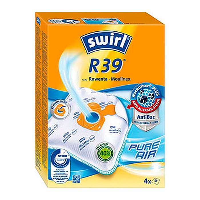 swirl® MicroPor® Plus R 39 Staubsaugerbeutel, 4 St.