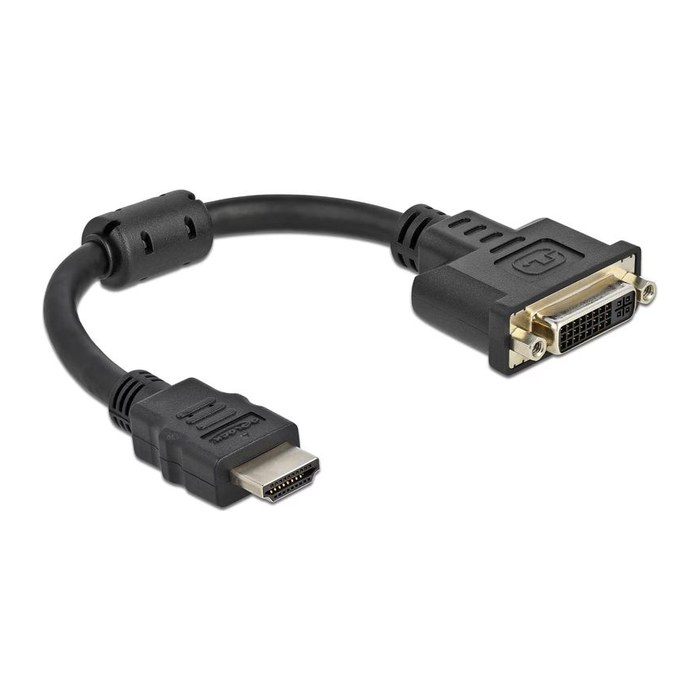 DELOCK HDMI Adapter St > DVI 24+5 Bu 4K 30Hz 0,20m