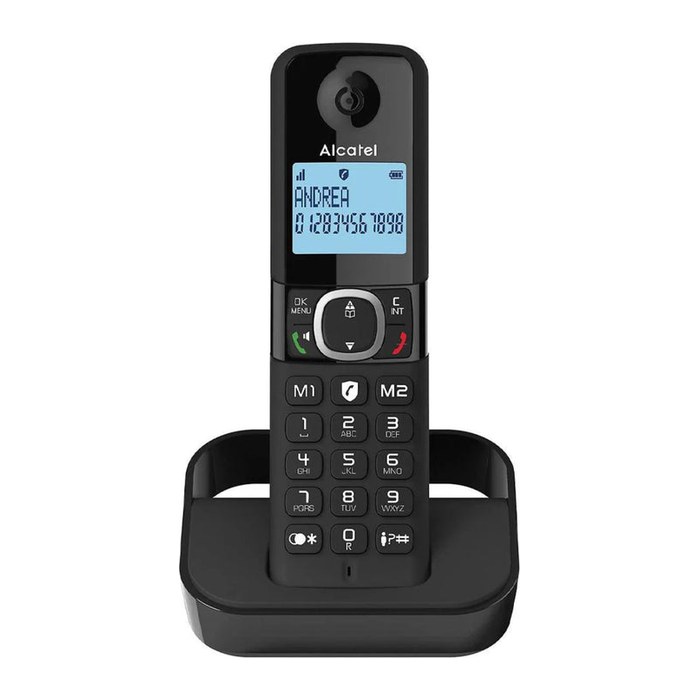 ALCATEL F860 EU, DECT-Telefon, Kabelloses Mobilteil-Schwarz